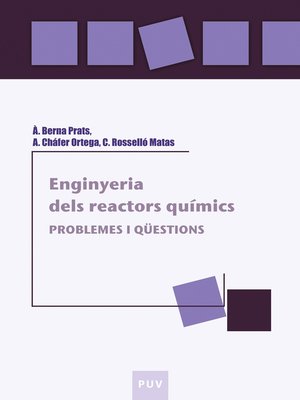 cover image of Enginyeria dels reactors químics